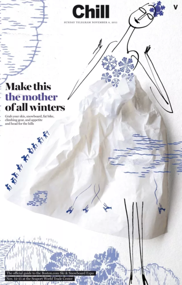 Serge 2015年为《波士顿环球报》创作的封面